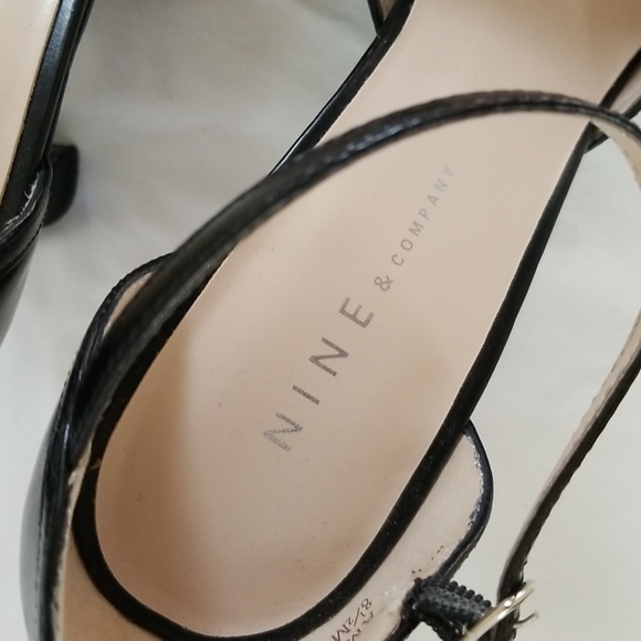 NINE & C0 Black High Heel Shoe 8.5 - Picture 4 of 9